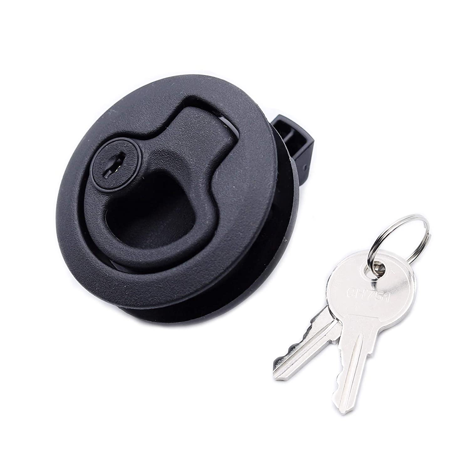 MQ DOOR LATCH PLASTIC W/KEY
